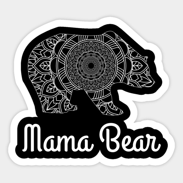 Mama Bear Mandala Mothers Day Gift Sticker by PurefireDesigns